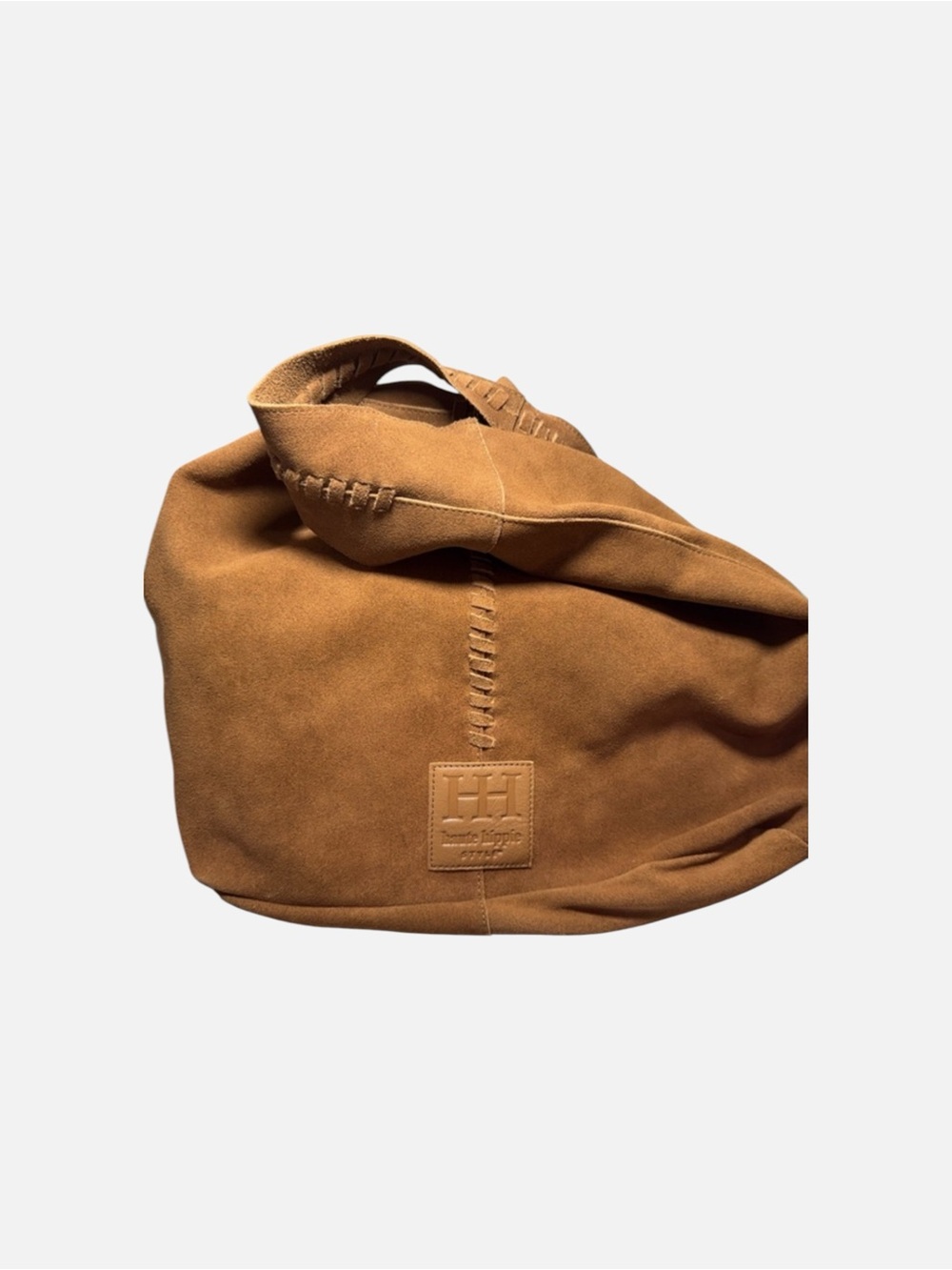 Haute Hippie | 100% Leather Chestnut Soft Leather Festival Hobo Tote Bag